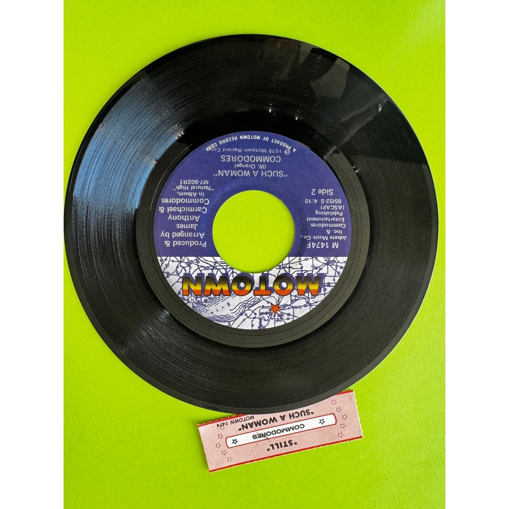 Commodores Still Such A Woman Motown 7 Inch Vinyl 45 RPM Single 1979 M 1474F